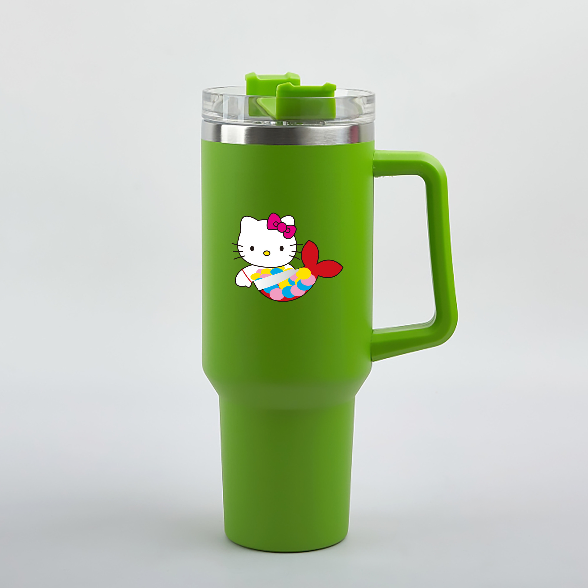 （画像用） Hello Kitty ハローキティ 1200mL車用タンブラー（カラープリント）